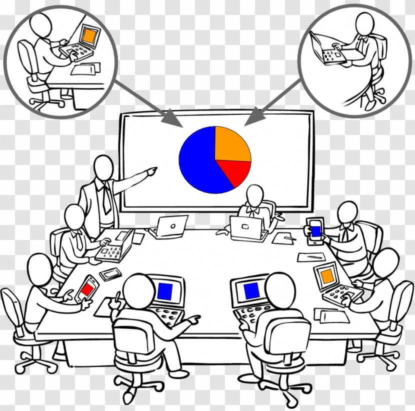 Line Art Human Behavior Clip - Area - Meeting Illustration Transparent PNG