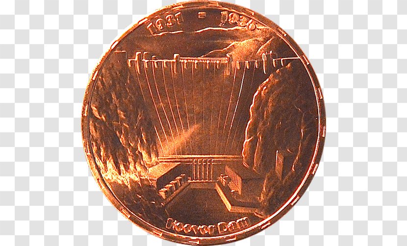 Coin Copper - Hoover Dam Transparent PNG