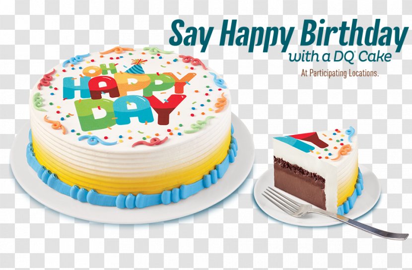 Birthday Cake Ice Cream Sheet - Dairy Queen - Soft Transparent PNG