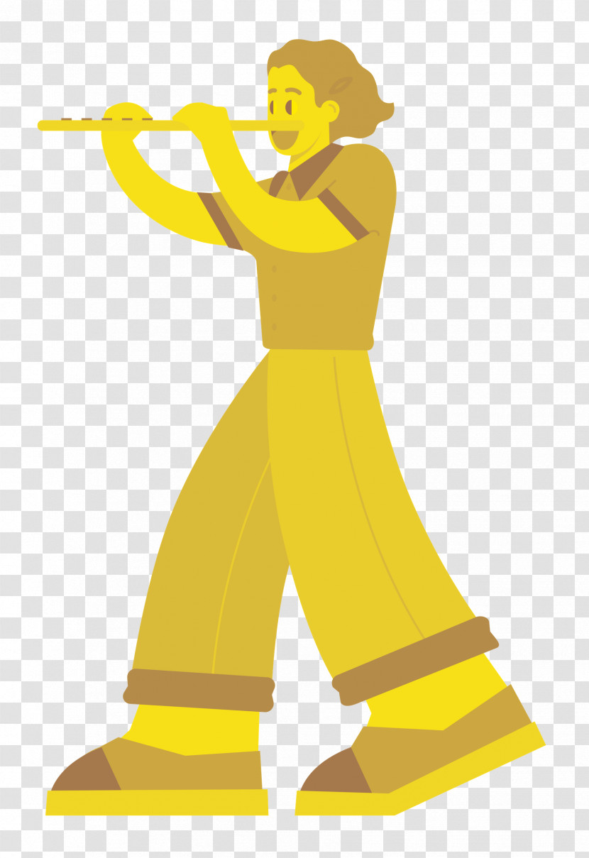 Playing The Flute Music Transparent PNG