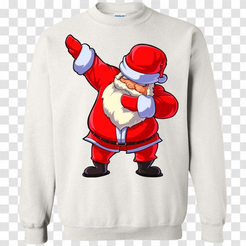 T-shirt Hoodie Santa Claus Dab Sweater - Shirt Transparent PNG