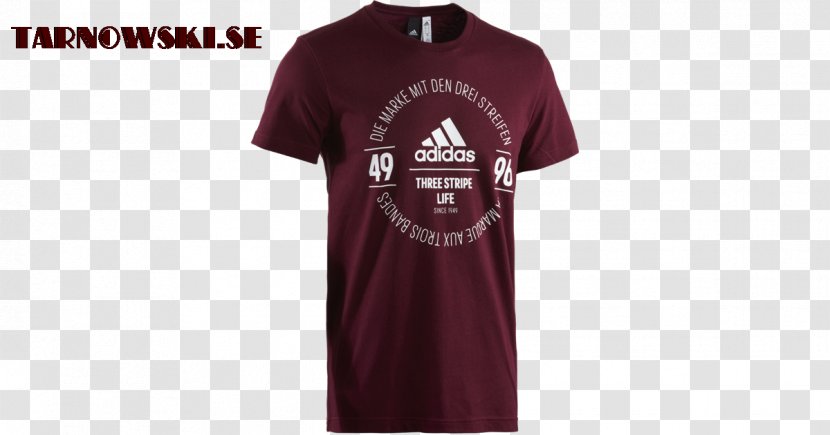 T-shirt Adidas Sports Fan Jersey Maroon Clothing - T Shirts Transparent PNG