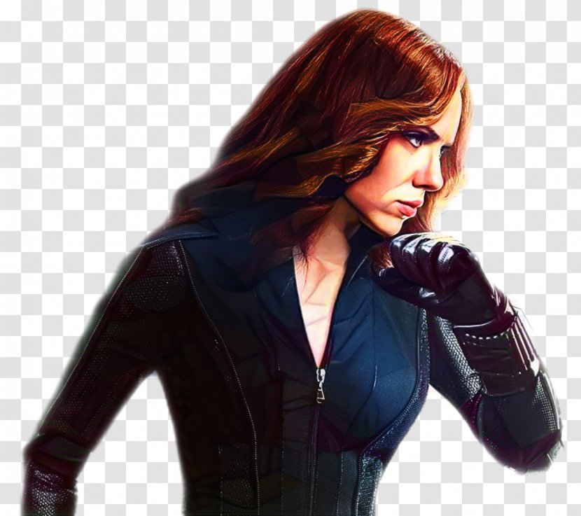 Leather Jacket M Long Hair Character - Latex Clothing Transparent PNG