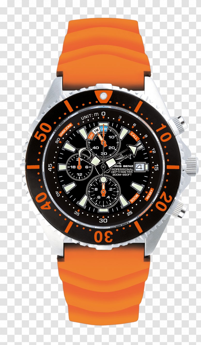 Glycine Watch Chronograph Diving Clock - Movement Transparent PNG