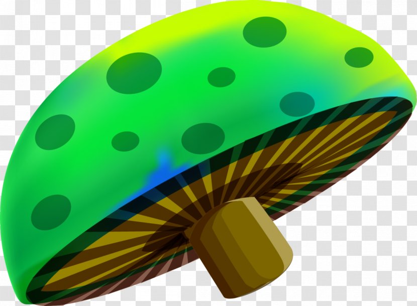 Mushroom Green - Hand Painted Transparent PNG