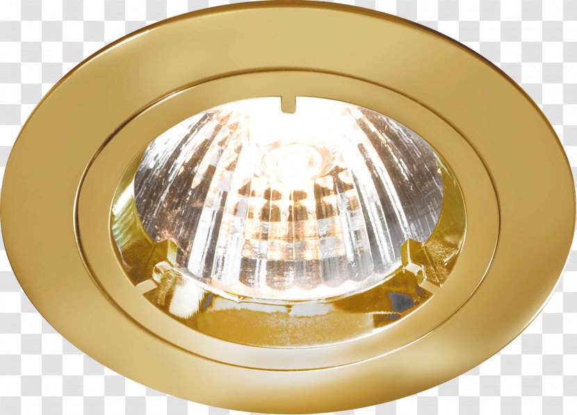Lighting Recessed Light Multifaceted Reflector Brass - Ceiling - Downlights Transparent PNG