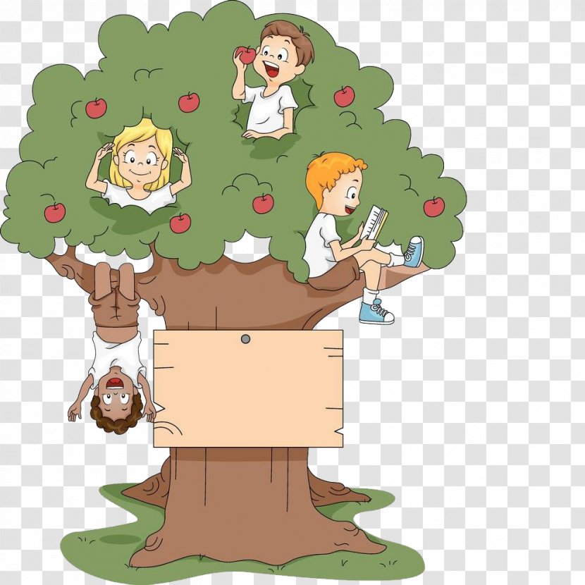 Apple Stock Photography Tree Royalty-free Clip Art - Plant - The Child On Fruit Transparent PNG