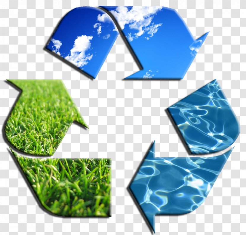 Recycling Symbol Paper Vector Graphics Label - Electric Blue - Global Warming Poster Transparent PNG