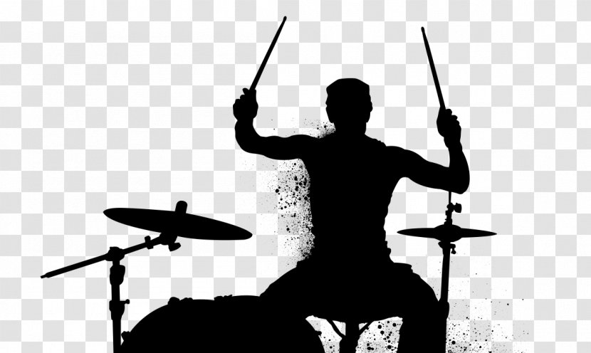 Drummer Silhouette Percussion - Tomtoms Transparent PNG