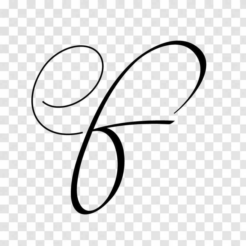 Line Art Clip - Text - Monogram Letter Transparent PNG