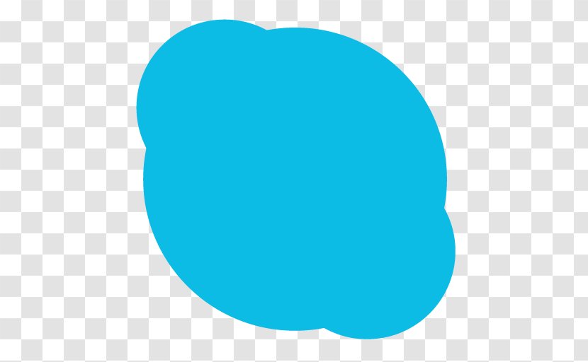 Blue Turquoise Area Aqua Oval - Online Chat - Appicns Skype Transparent PNG