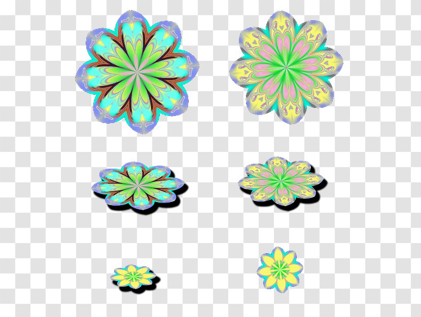 Cut Flowers Symmetry Body Jewellery Pattern - Some Transparent PNG