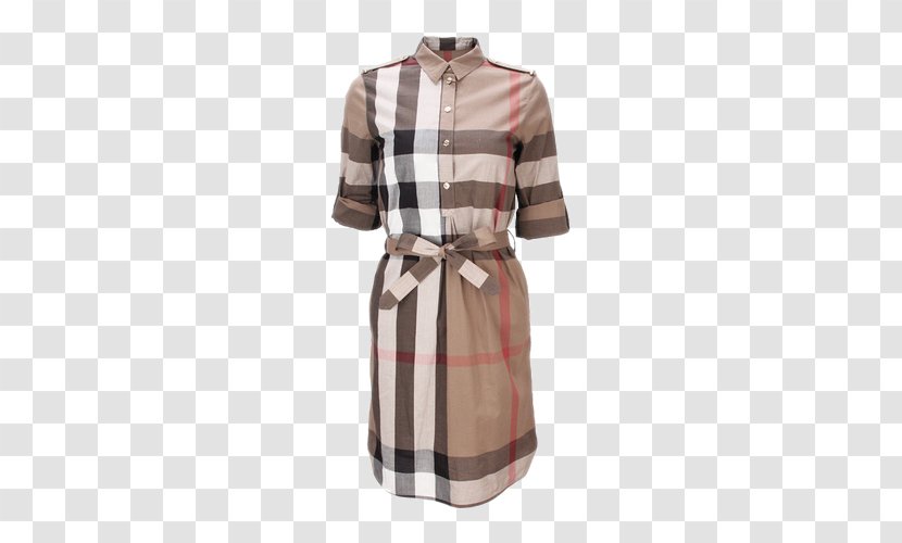 Tartan Brown Dress - Day - Ms. Shirt Transparent PNG