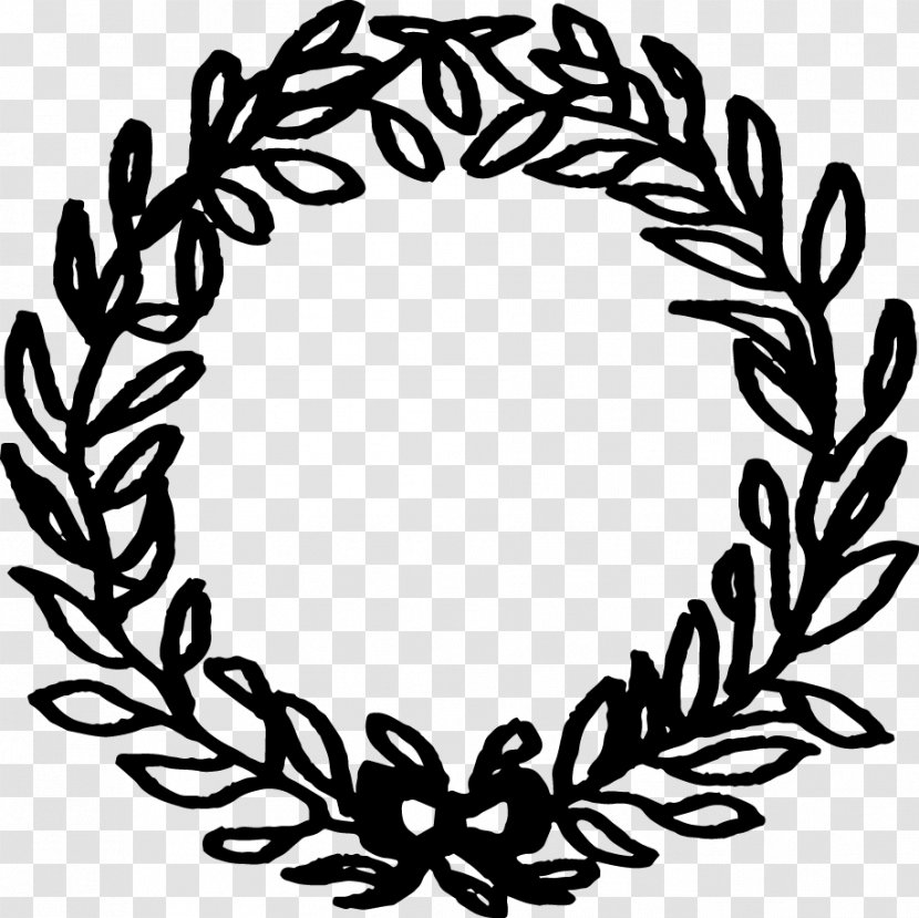 Line Art White Clip - Tree - Hand-painted Wreaths Transparent PNG