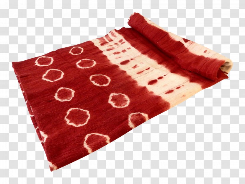 Textile Product Place Mats RED.M - Red - Malian Mud Cloth Transparent PNG