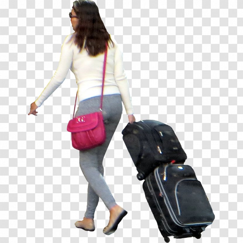 Baggage Suitcase Hand Luggage Travel - Trolley - Woman Bag Transparent PNG