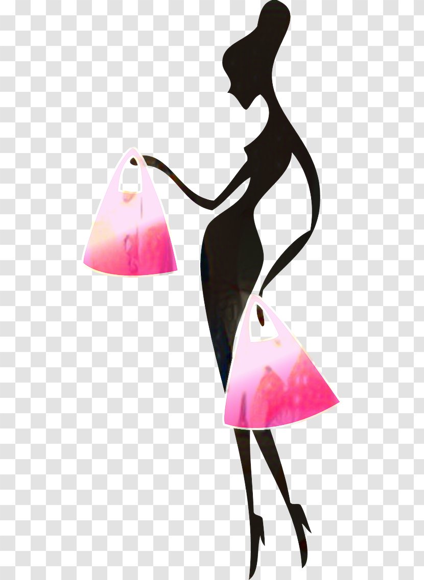 Girl Cartoon - Pink - Plant Light Fixture Transparent PNG