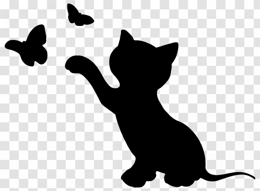 Kitten Cat Silhouette Clip Art - Small To Medium Sized Cats - Pet Transparent PNG