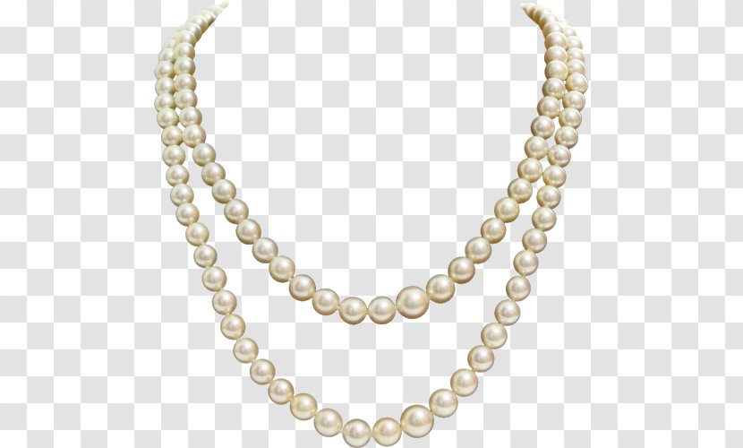 Chanel Pearl Necklace Cultured Freshwater Pearls - Gold Transparent PNG