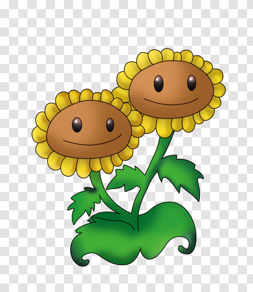 Plants Vs. Zombies 2: It's About Time Common Sunflower - Silhouette Transparent PNG