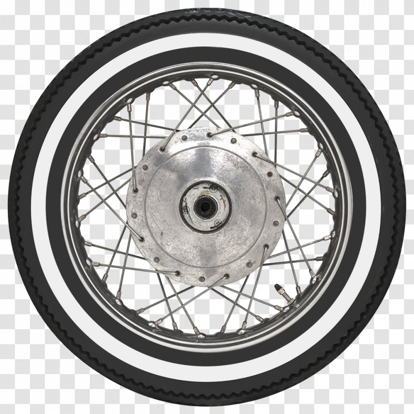 Alloy Wheel Whitewall Tire Car Motorcycle - Bicycle Wheels Transparent PNG