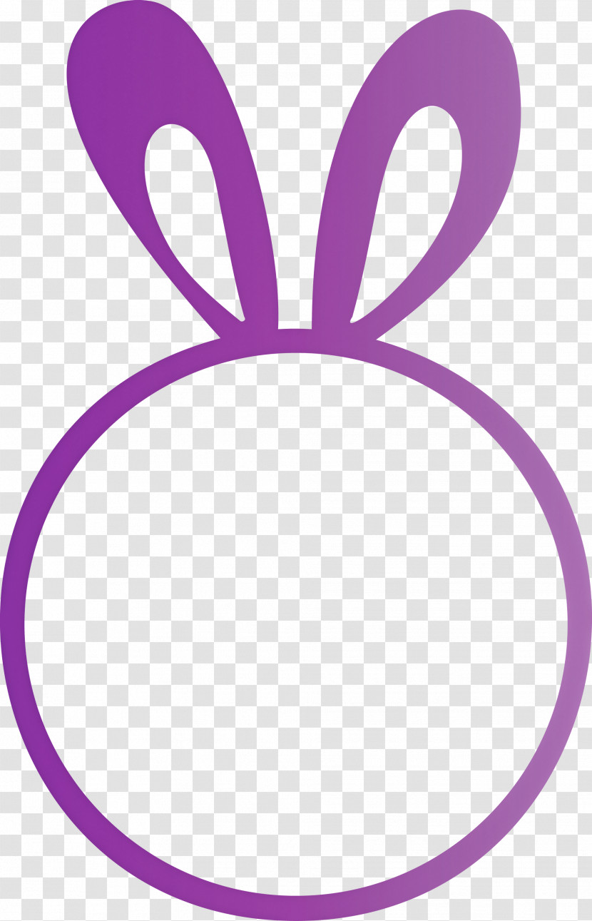 Easter Bunny Frame Transparent PNG