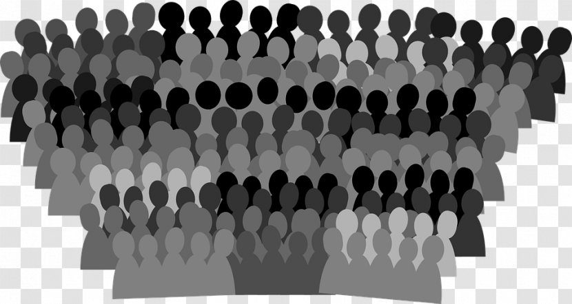 Clip Art - Black - Crowds Transparent PNG