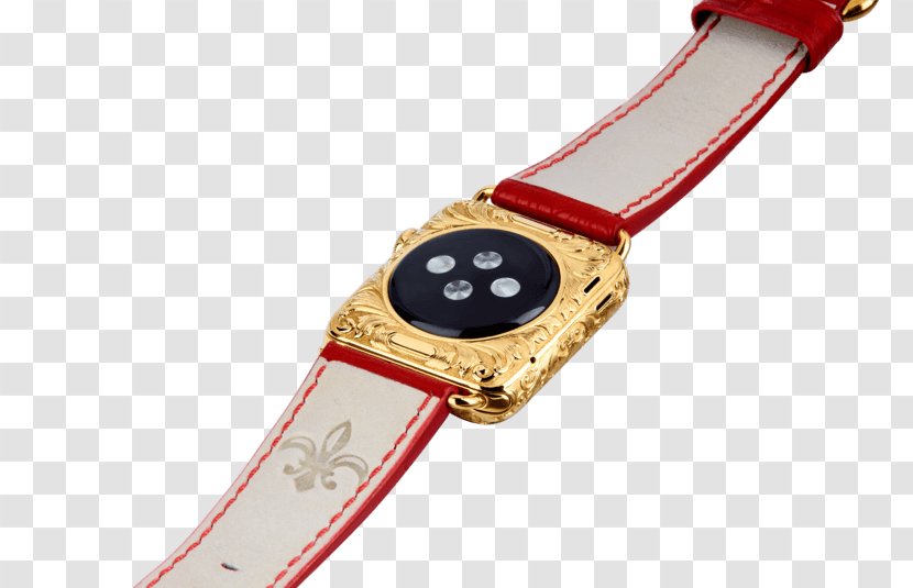 Apple Watch Series 3 Strap Noblesse - Luxury - 24 Carat Gold Powder Transparent PNG