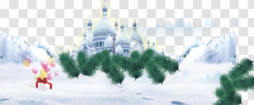 Winter Poster Graphic Design - Sky - Creative Christmas Tree Transparent PNG