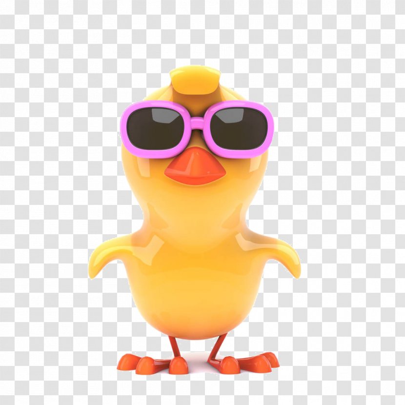 Chicken Stock Photography Glasses Royalty-free - Polarized 3d System - Cartoon Duck Material Transparent PNG