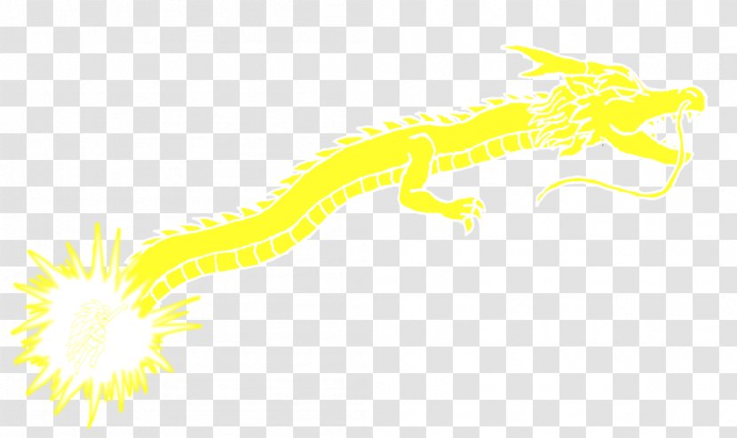 Reptile Character Font - Yellow - Line Transparent PNG