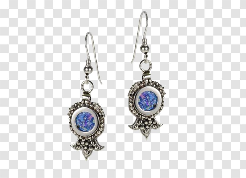 Earring Silver Filigree Cufflink Charms & Pendants - Earrings - Glass Jewelry Transparent PNG
