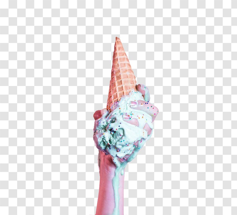 Ice Cream Cones Chocolate Red Velvet Cake - Blue Moon Transparent PNG
