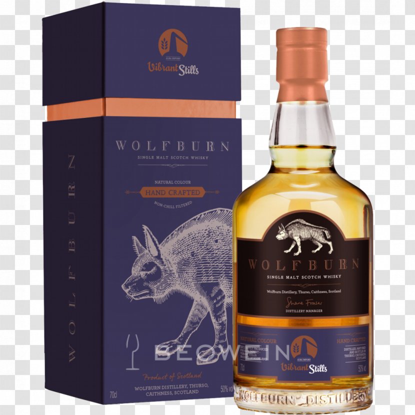 Single Malt Whisky Wolfburn Distillery Scotch Whiskey Distilled Beverage - Sherry Transparent PNG
