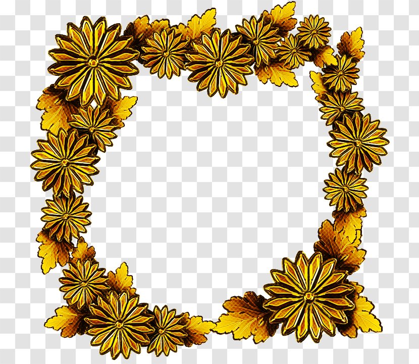 Background Flowers Frame - Interior Design - Floral Sunflower Transparent PNG