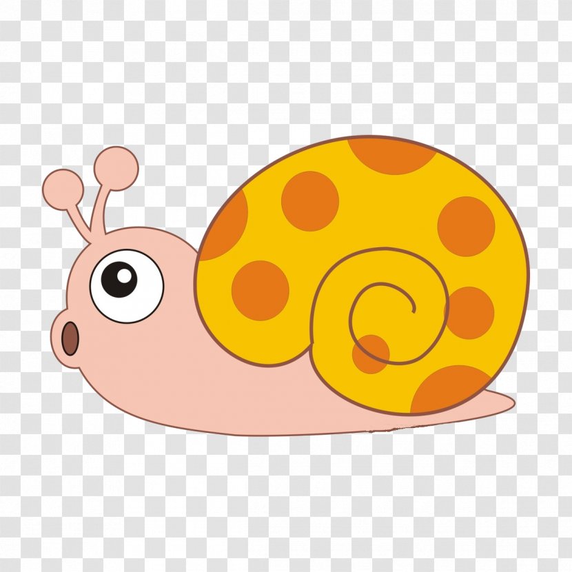 Snail Clip Art - Yellow - Snails Transparent PNG