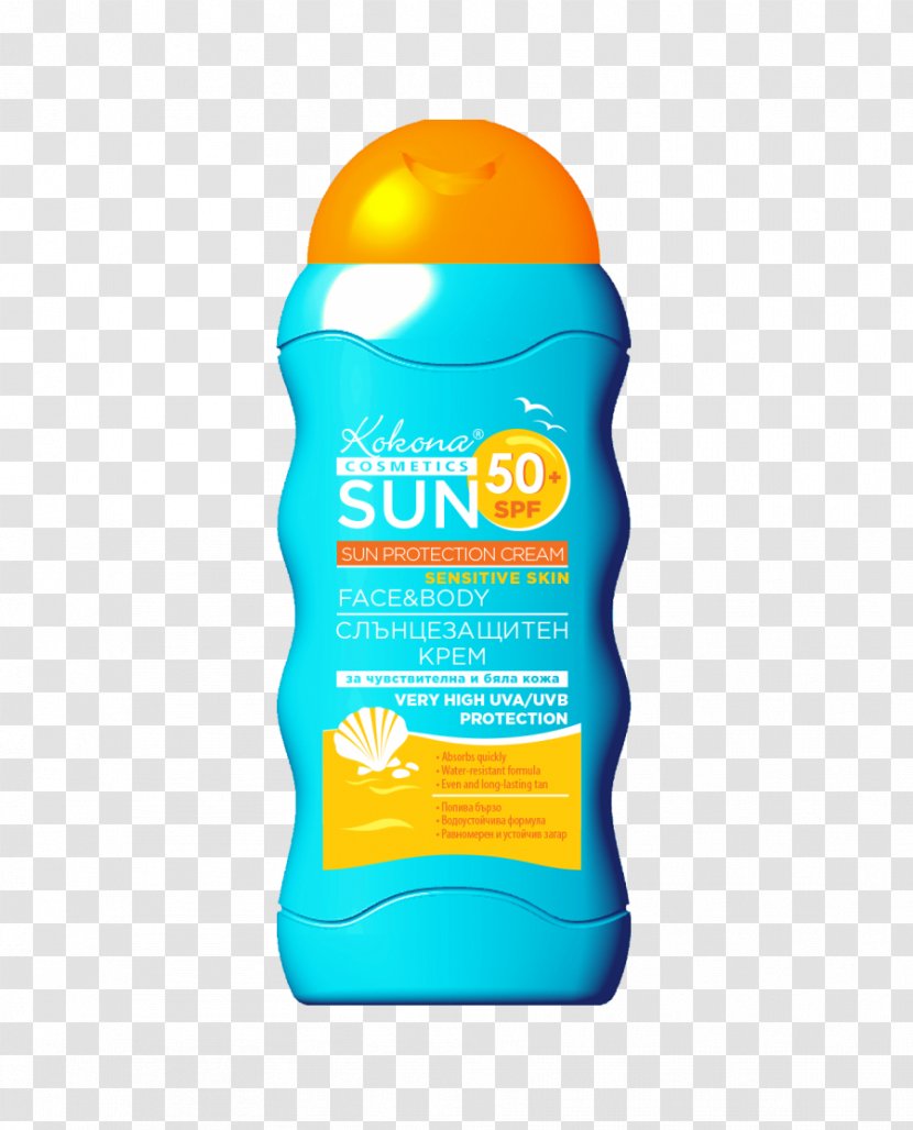 Sunscreen Lotion Factor De Protección Solar Cream Skin - Shower Gel - Face Transparent PNG