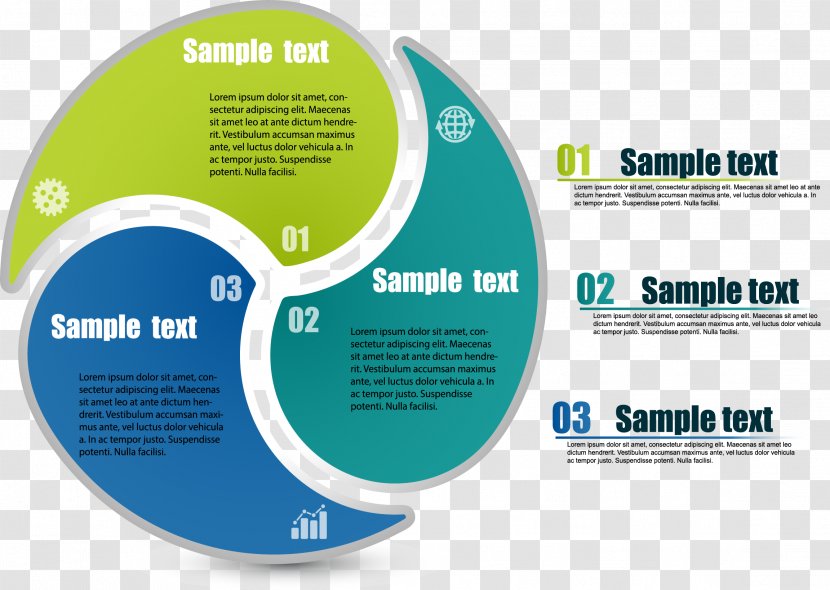 Infographic Chart Illustration - Template - Blue Business Transparent PNG