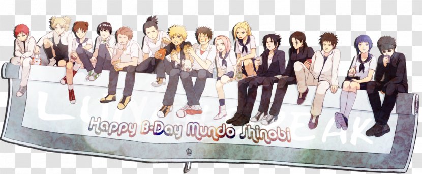 Sasuke Uchiha Sakura Haruno Hinata Hyuga Naruto Uzumaki Tenten - Cartoon - Happy B.day Transparent PNG