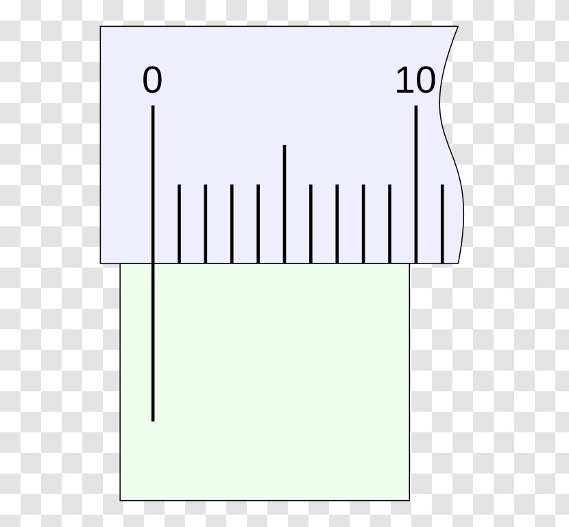 Vernier Scale Calipers Ruler Measuring Instrument Angle - Rectangle - Lineal Transparent PNG