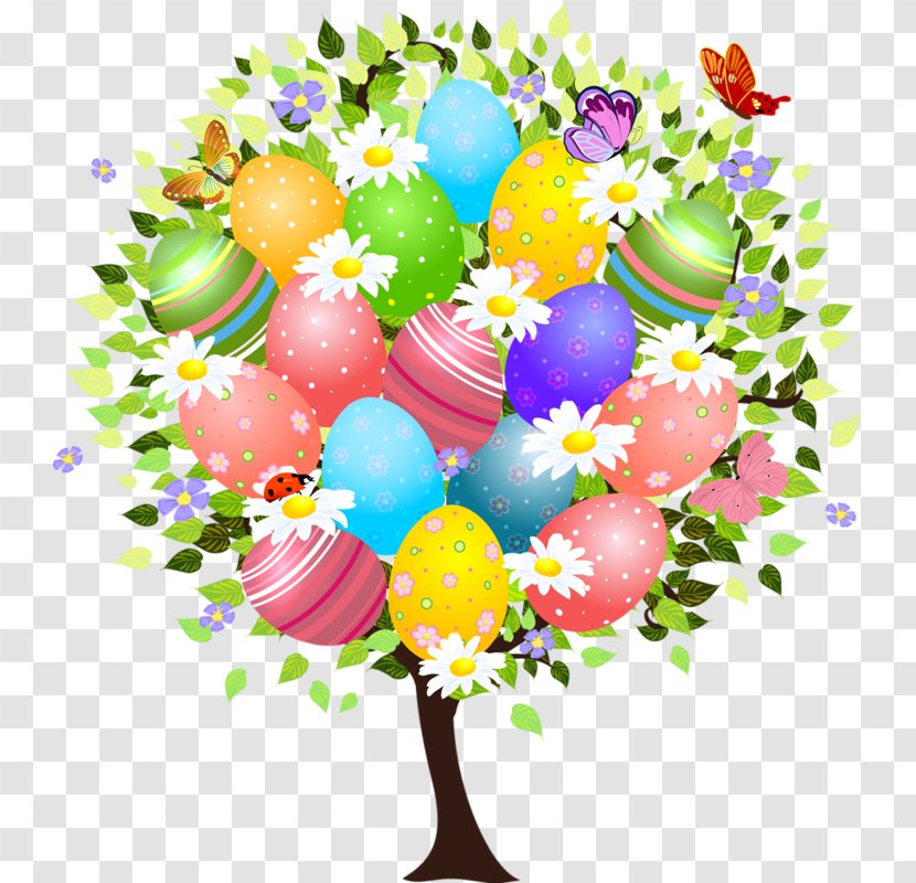 Easter Egg Tree Bunny - Royaltyfree - Frame Transparent PNG