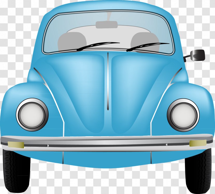 Volkswagen Beetle Classic Car Automotive Design - Blue Transparent PNG