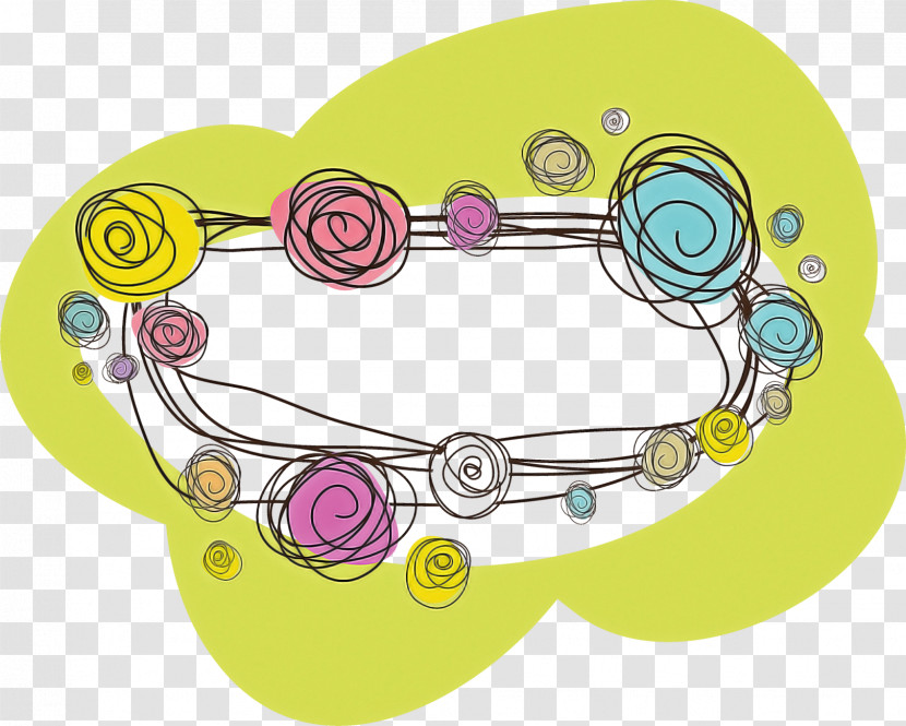 Flower Oval Frame Floral Oval Frame Oval Frame Transparent PNG