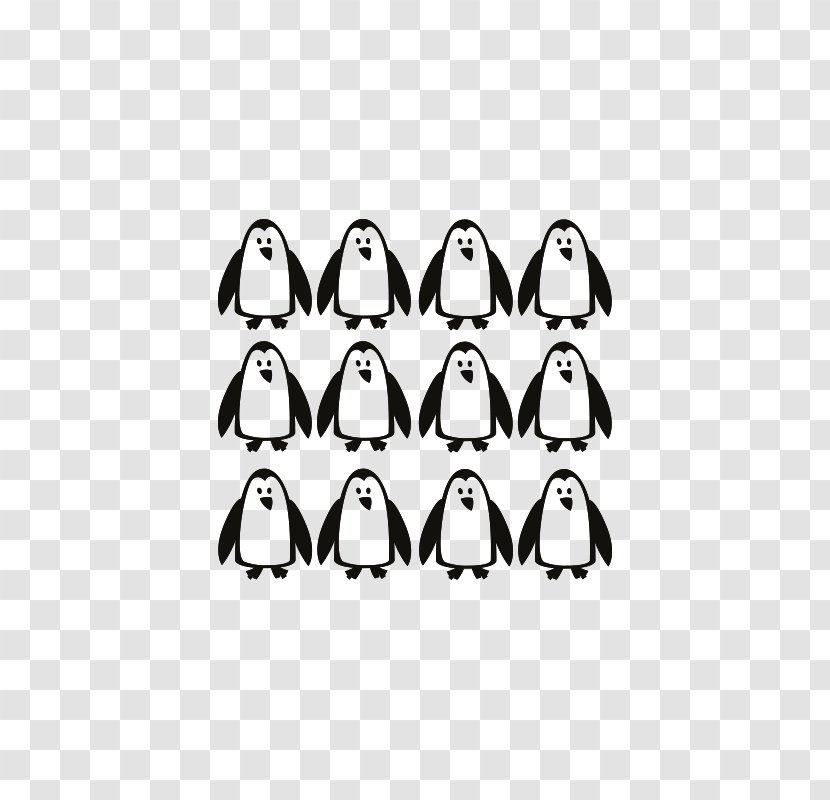 Penguin Cartoon Line Font Transparent PNG