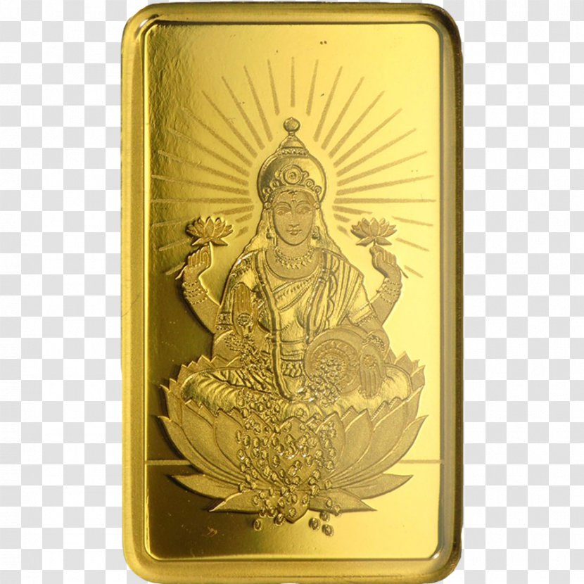 Gold Bar PAMP Silver Coin - Apmex - Lakshmi Transparent PNG