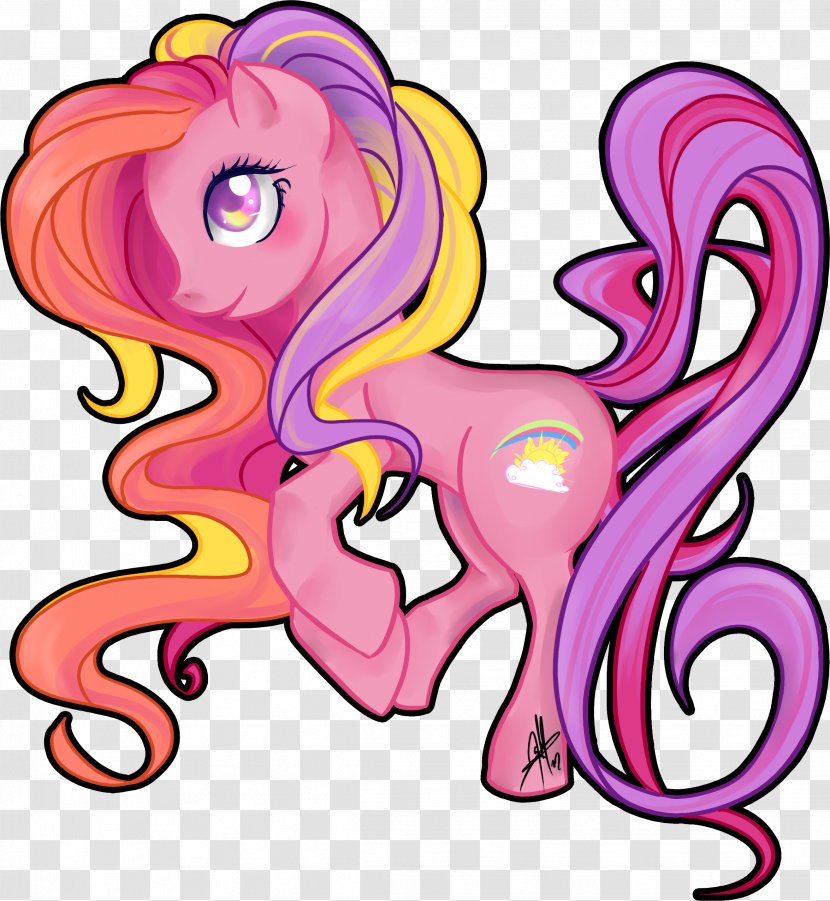 Horse Art - Cartoon - Wisteria Transparent PNG