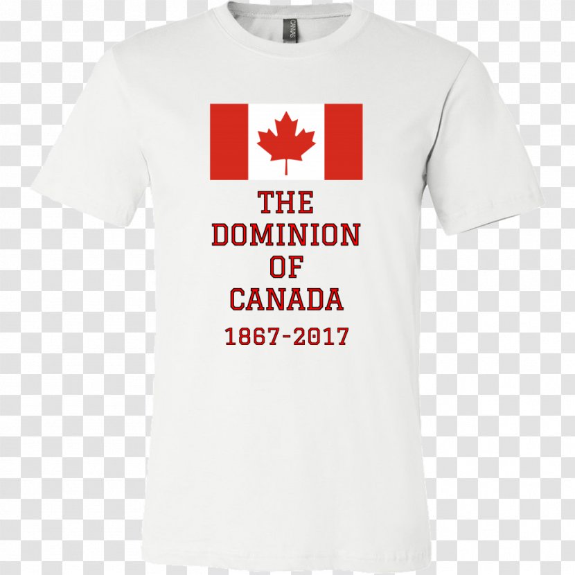 T-shirt Canada Logo Sleeve Font - White Short Transparent PNG