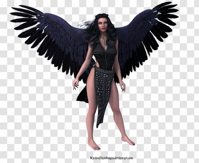 Clip Art - Silhouette - Dark Angel Picture Transparent PNG