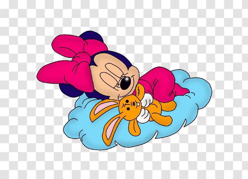 Minnie Mouse Mickey Donald Duck Cartoon Clip Art - Clubhouse - Sleeping Baby Transparent PNG