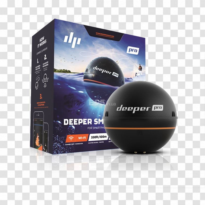 Deeper Fishfinder Fish Finders Fishing Sonar Wi-Fi - Tackle - Deep Transparent PNG